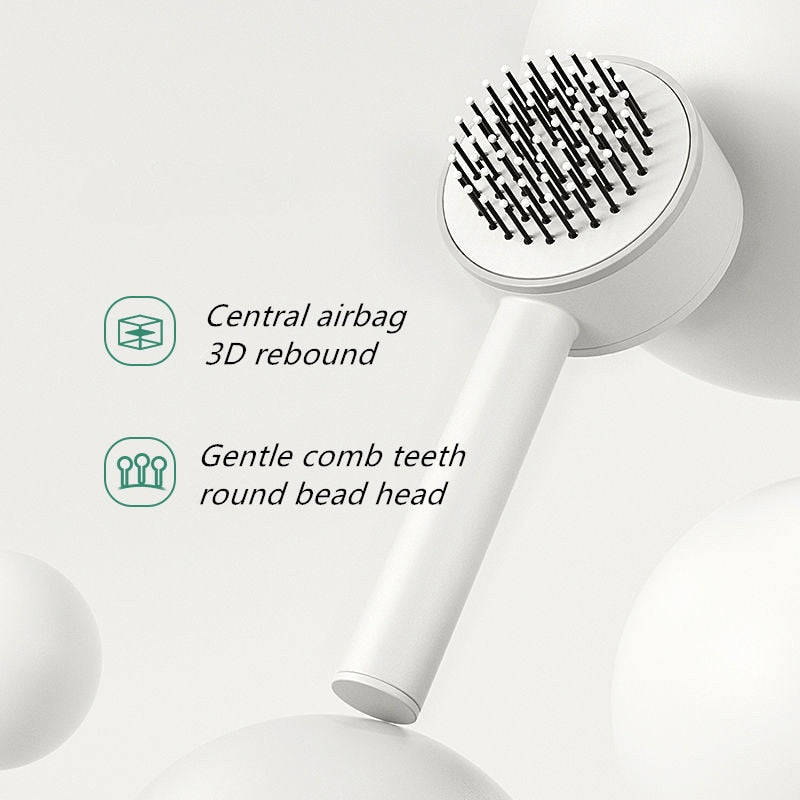 Self-Cleaning Hairbrush