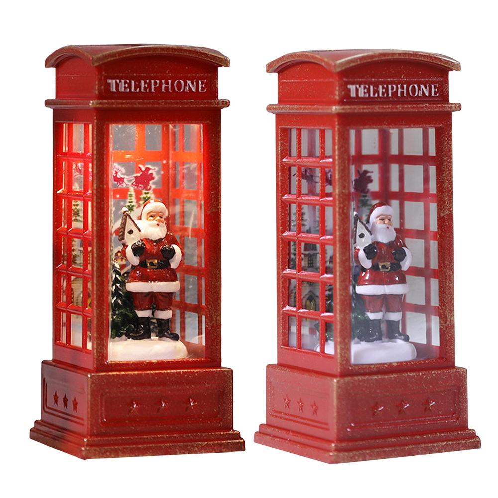 Christmas Phone Booth Lantern