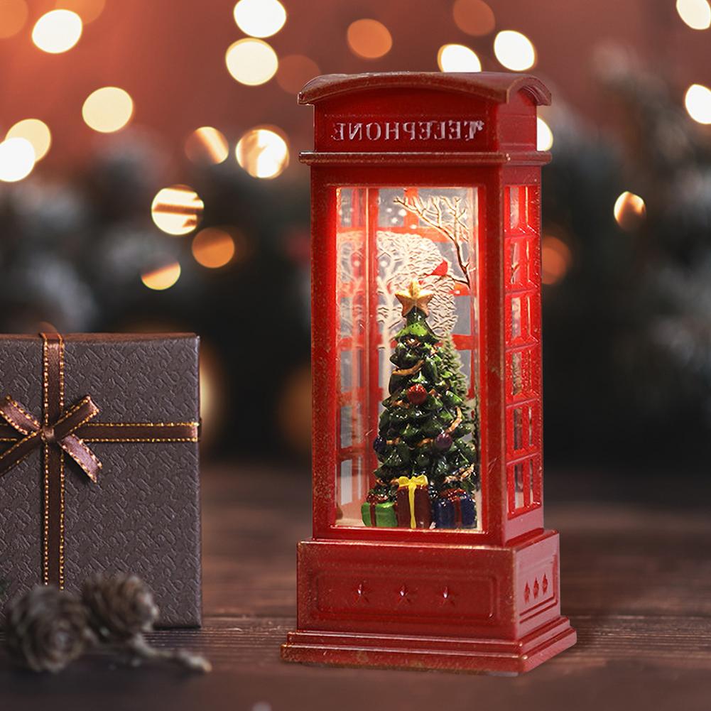 Christmas Phone Booth Lantern