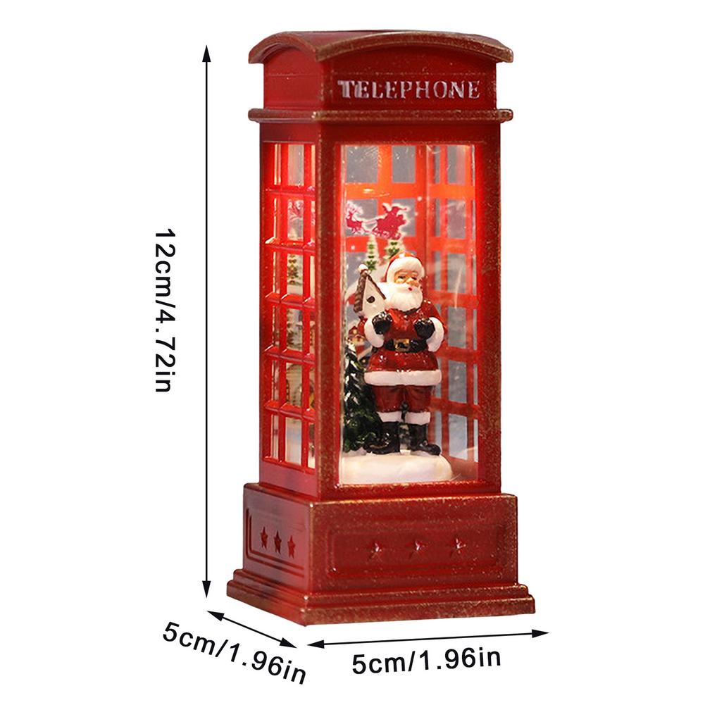 Christmas Phone Booth Lantern