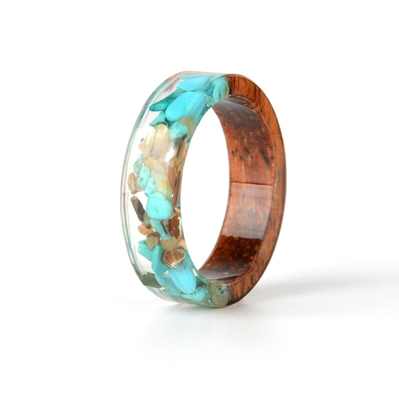 Wooden Resin Rings