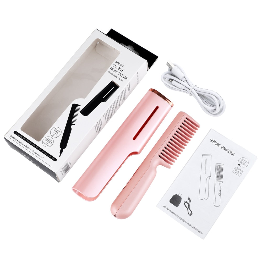 2 In 1 Hair Straightener Comb