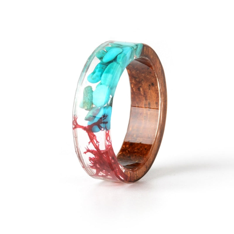 Wooden Resin Rings