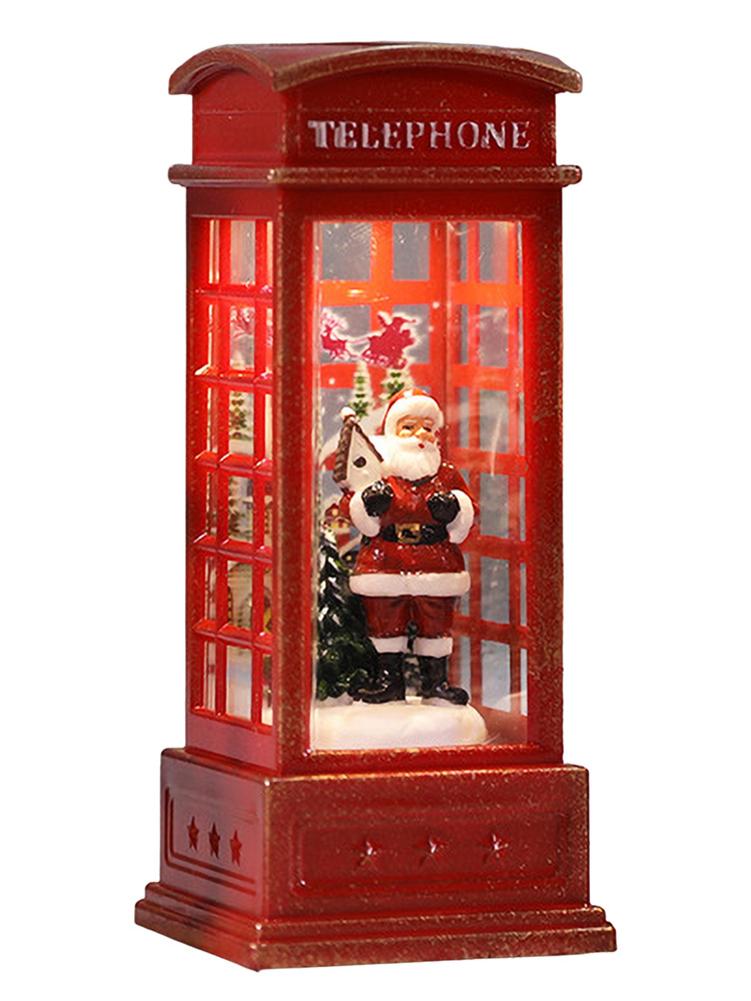 Christmas Phone Booth Lantern