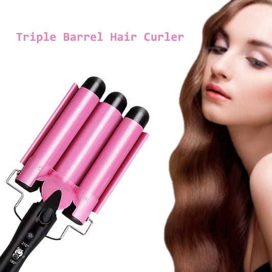 Professional Triple Barrel Hair Curler