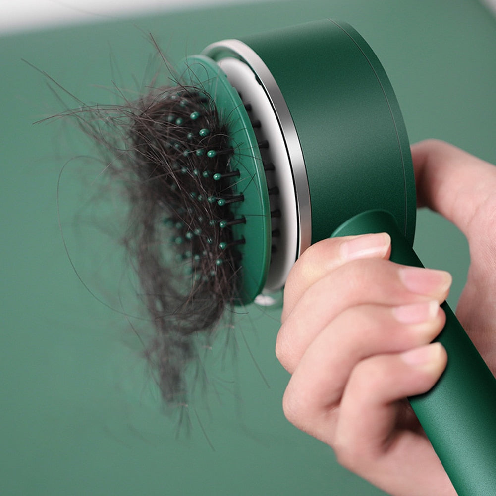 Self-Cleaning Hairbrush