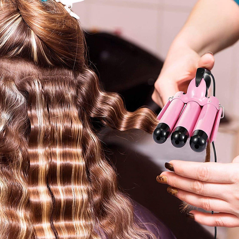 Professional Triple Barrel Hair Curler