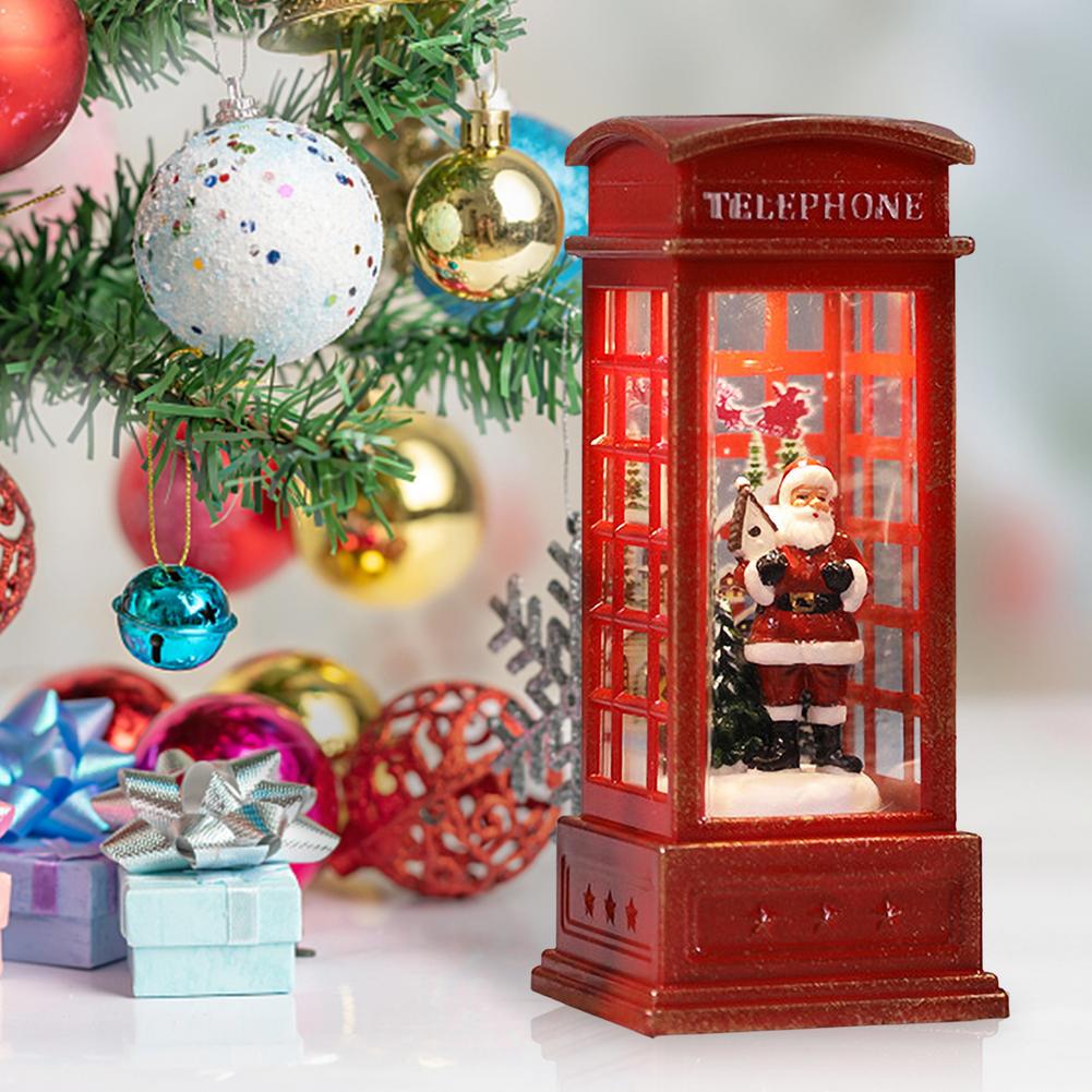 Christmas Phone Booth Lantern