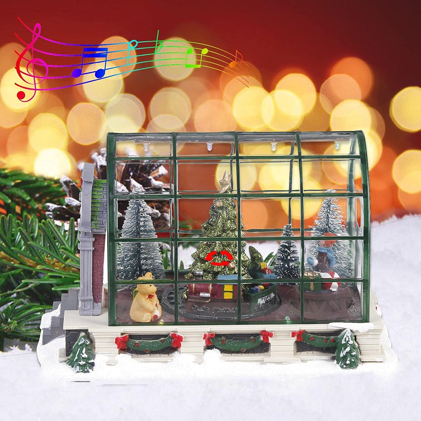 Musical Christmas Greenhouse