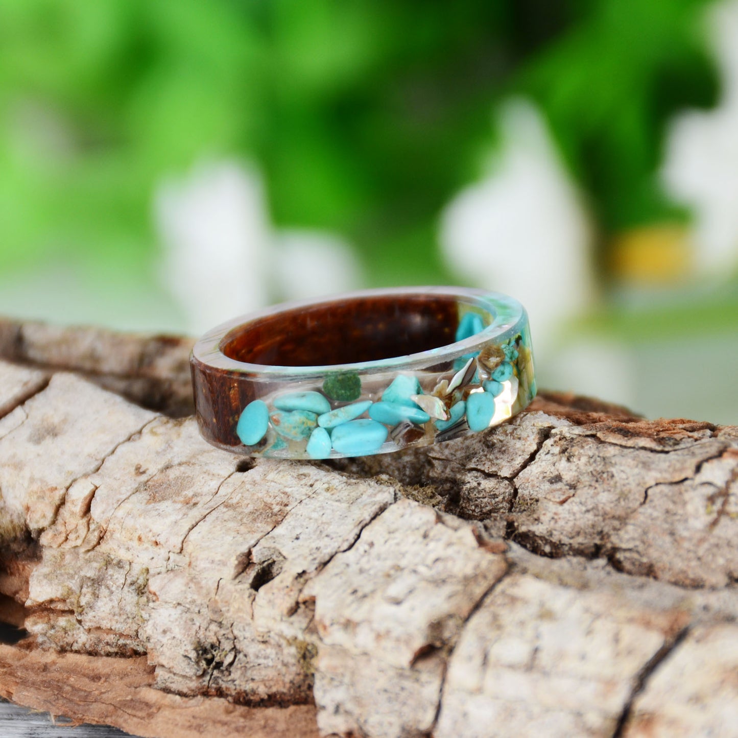 Wooden Resin Rings